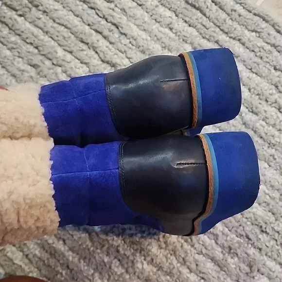 NIKE AIR Cole Haan Blue Suede Wedge - Picture 3 of 9